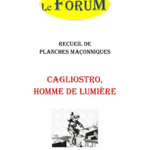 Cagliostro, Homme de lumière – Recueil - RP0301 - Sources pour Franc-maçon
