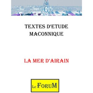 La mer d'Airain et la purification spirituelle - CM1486 - Sources pour Franc-maçon