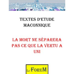 La mort ne séparera pas ce que la vertu a uni et les liens fraternels - CM1484 - Sources pour Franc-maçon