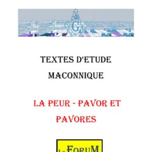 La Peur - CM0412 - Sources pour Franc-maçon