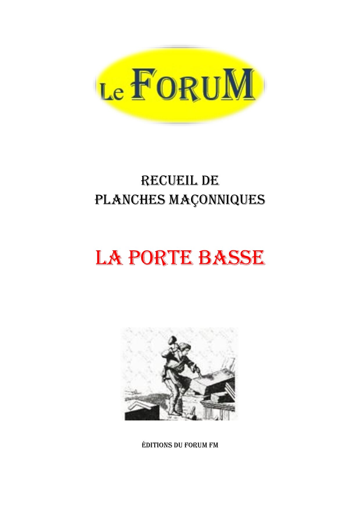 La Porte Basse – Recueil - RP0120 - Sources pour Franc-maçon
