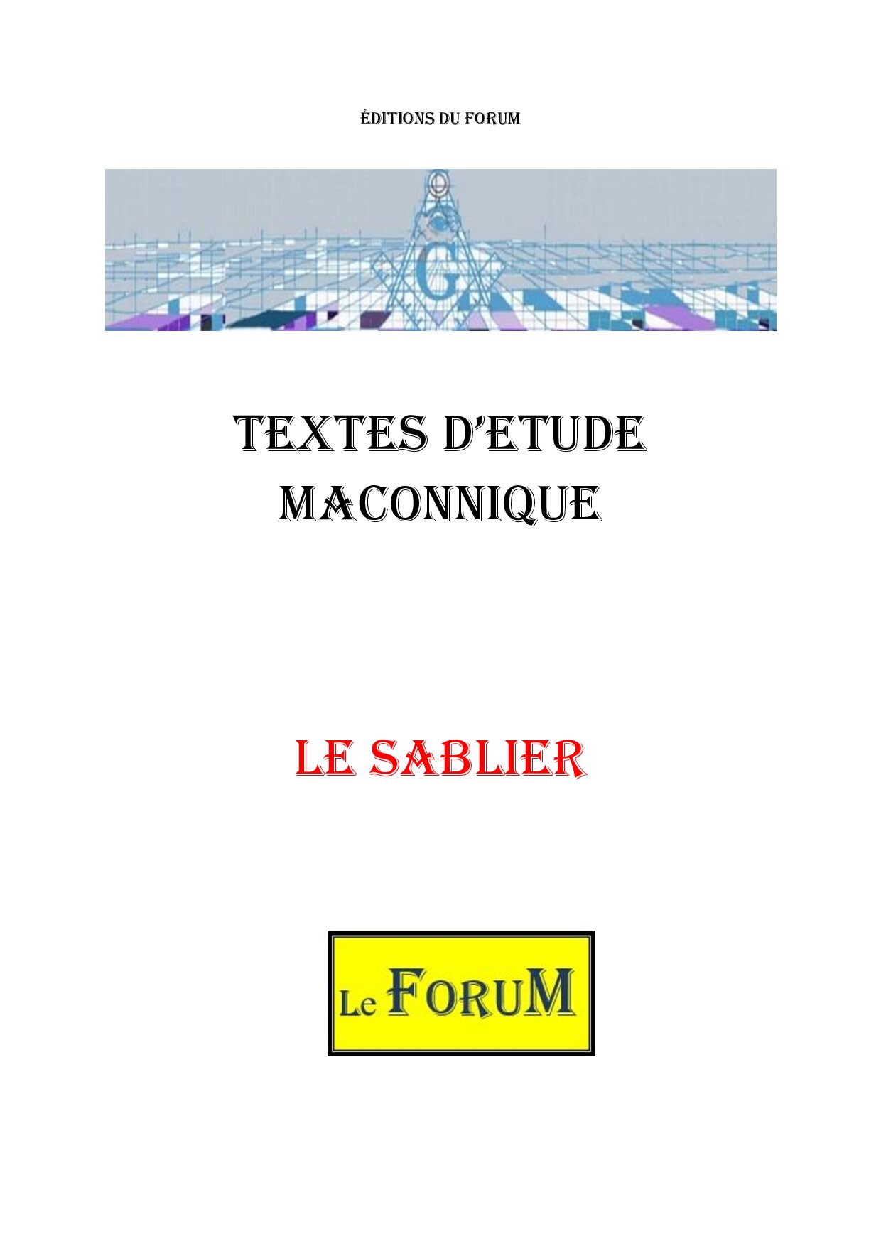 Le Sablier - CM0159 - Sources pour Franc-maçon
