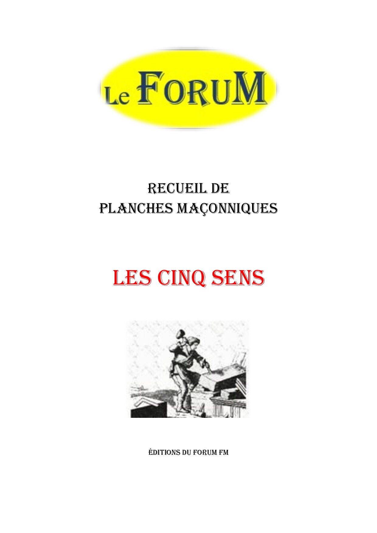 Les Cinq Sens – Recueil - RP210 - Sources pour Franc-maçon