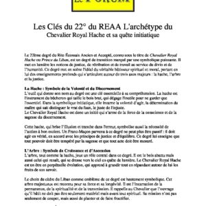 Les Clés du 22° du REAA - LC2200-3 - Sources pour Franc-maçon