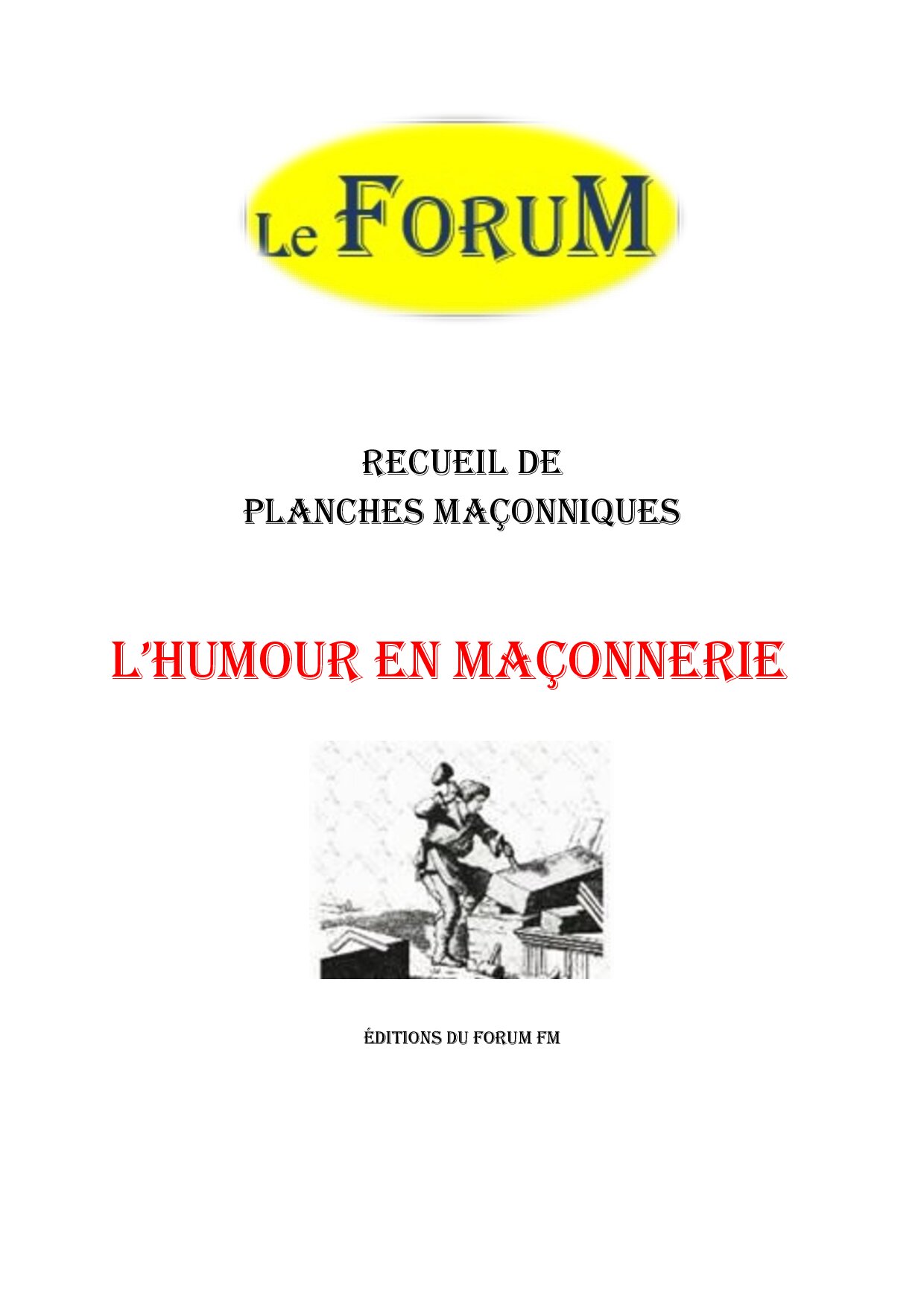 L’Humour en Maçonnerie – Recueil - RP0108 - Sources pour Franc-maçon