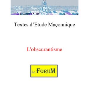 L'obscurantisme – Corpus - CM042C - Sources pour Franc-maçon