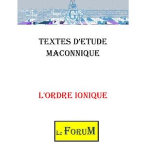 L'Ordre Ionique des Arts Libéraux - CM0242 - Sources pour Franc-maçon