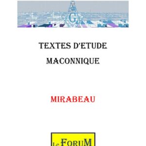 Mirabeau, figure emblématique de la Révolution française - CM038L - Sources pour Franc-maçon