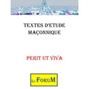 Perit ut Viva un des principes du CRC - CM1823 - Sources pour Franc-maçon