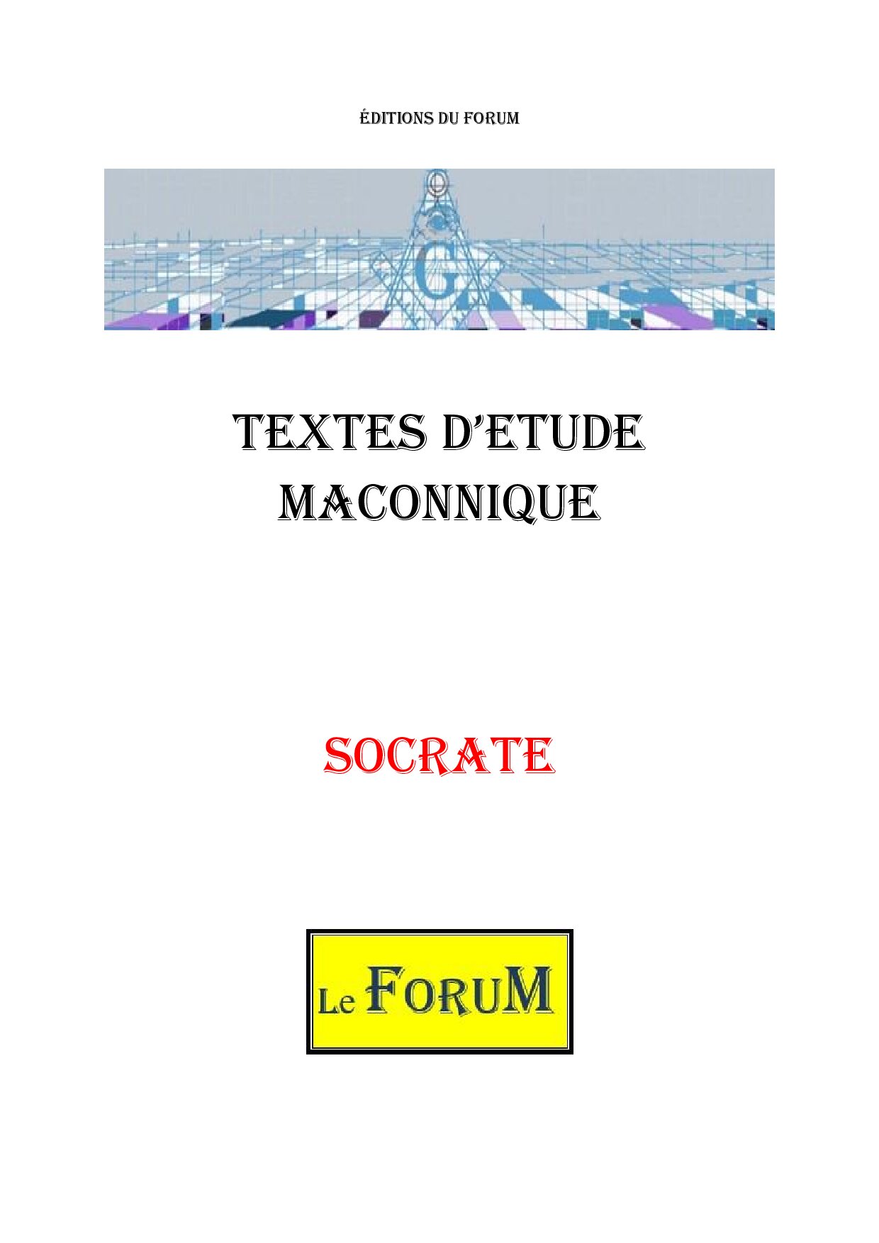 Socrate et l’héritage Socratique - CM0481 - Sources pour Franc-maçon