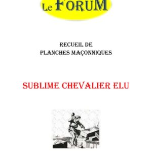 Sublime Chevalier Elu – Recueil - RP1101 - Sources pour Franc-maçon