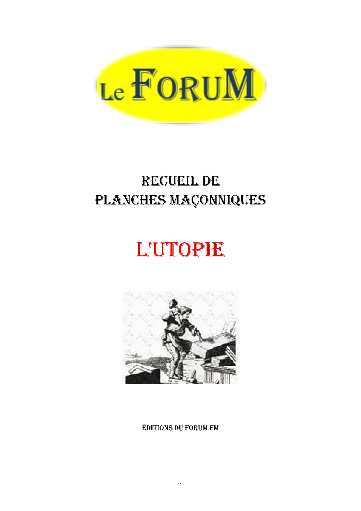L'Utopie – Recueil - RP0353 - Sources pour Franc-maçon