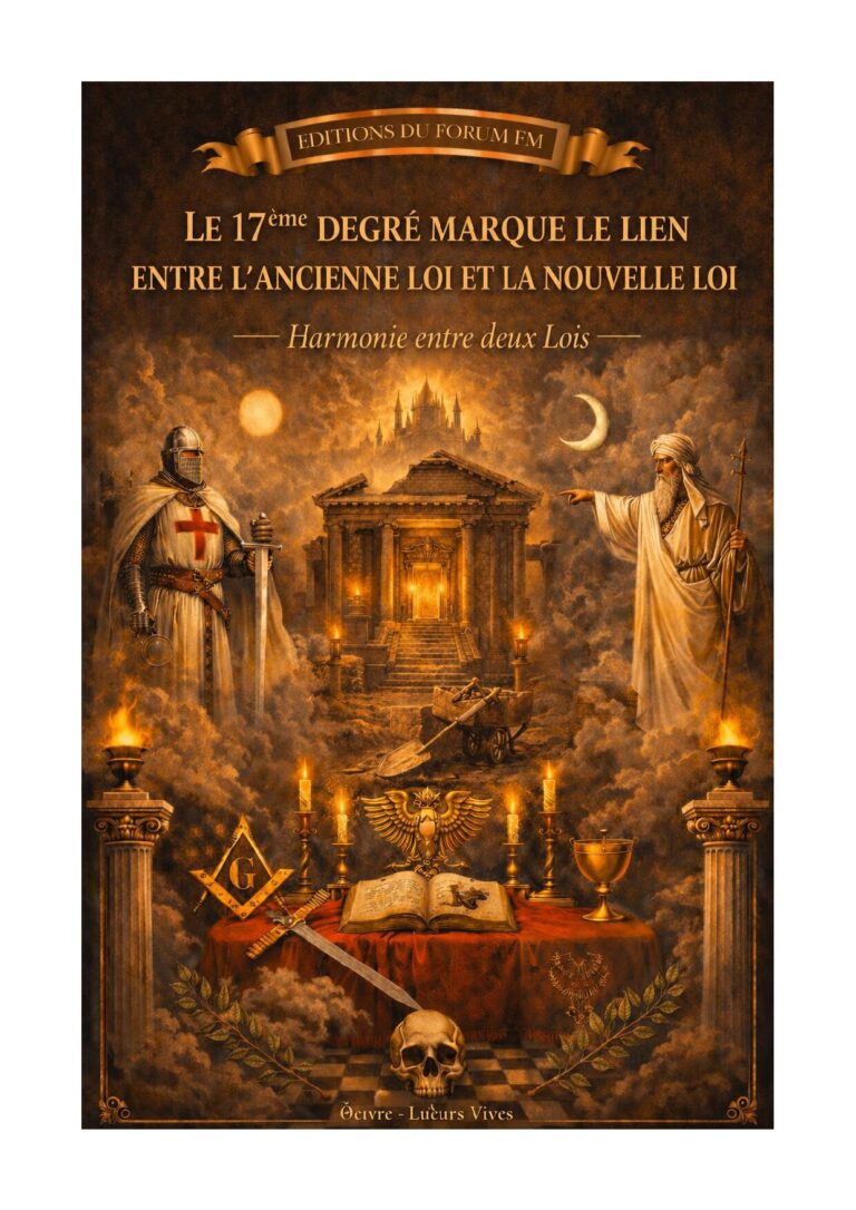 Le 17ème degré marque le lien entre l'ancienne Loi et la nouvelle Loi – Lueurs Vives - LV1712 - Sources pour Franc-maçon