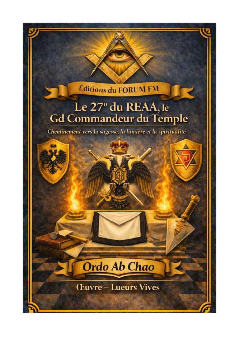 Le 27° du REAA, le Gd Commandeur du Temple – Lueurs Vives - LV2700 - Sources pour Franc-maçon