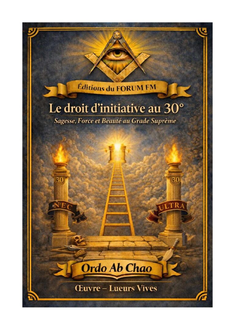 Le droit d'initiative au 30° – Lueurs Vives - LV3029 - Sources pour Franc-maçon