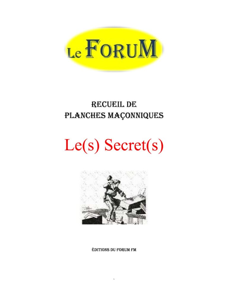 Le et les Secrets – Recueil - RP011F - Sources pour Franc-maçon