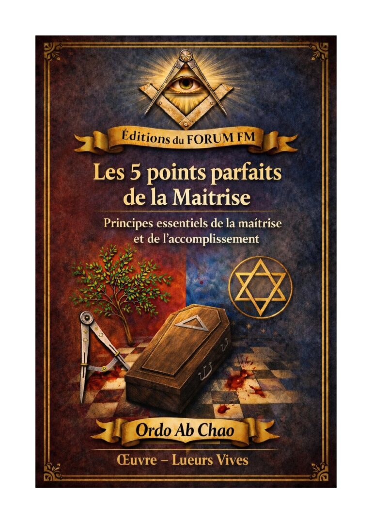 Les 5 points parfaits de la Maîtrise – Lueurs Vives - LV0308 - Sources pour Franc-maçon