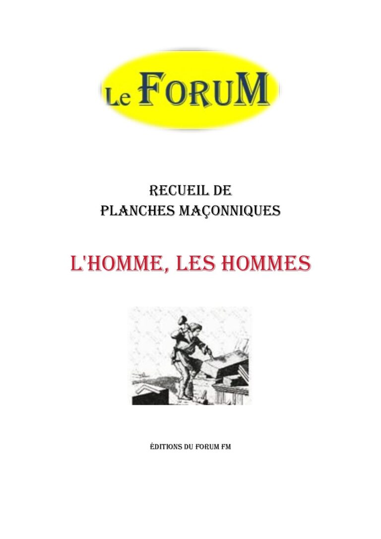 L'Homme, Les hommes – Recueil - RP0278 - Sources pour Franc-maçon