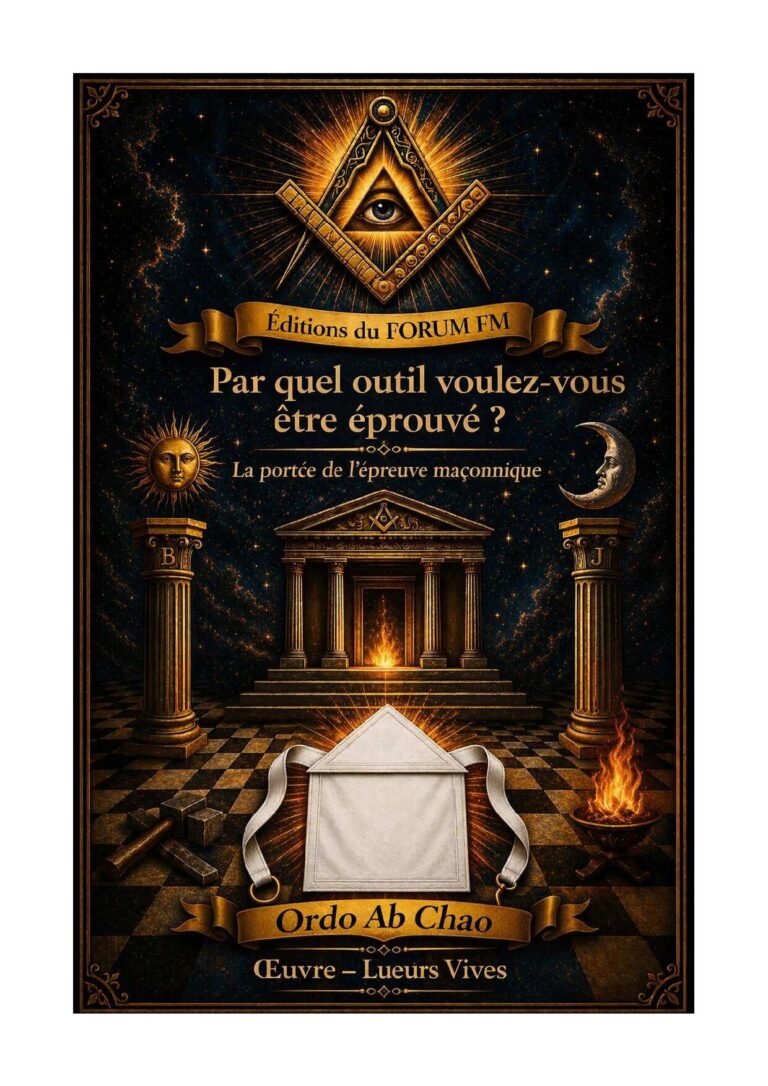 Par quel outil voulez-vous être éprouvé ? – Lueurs Vives - LV012C - Sources pour Franc-maçon
