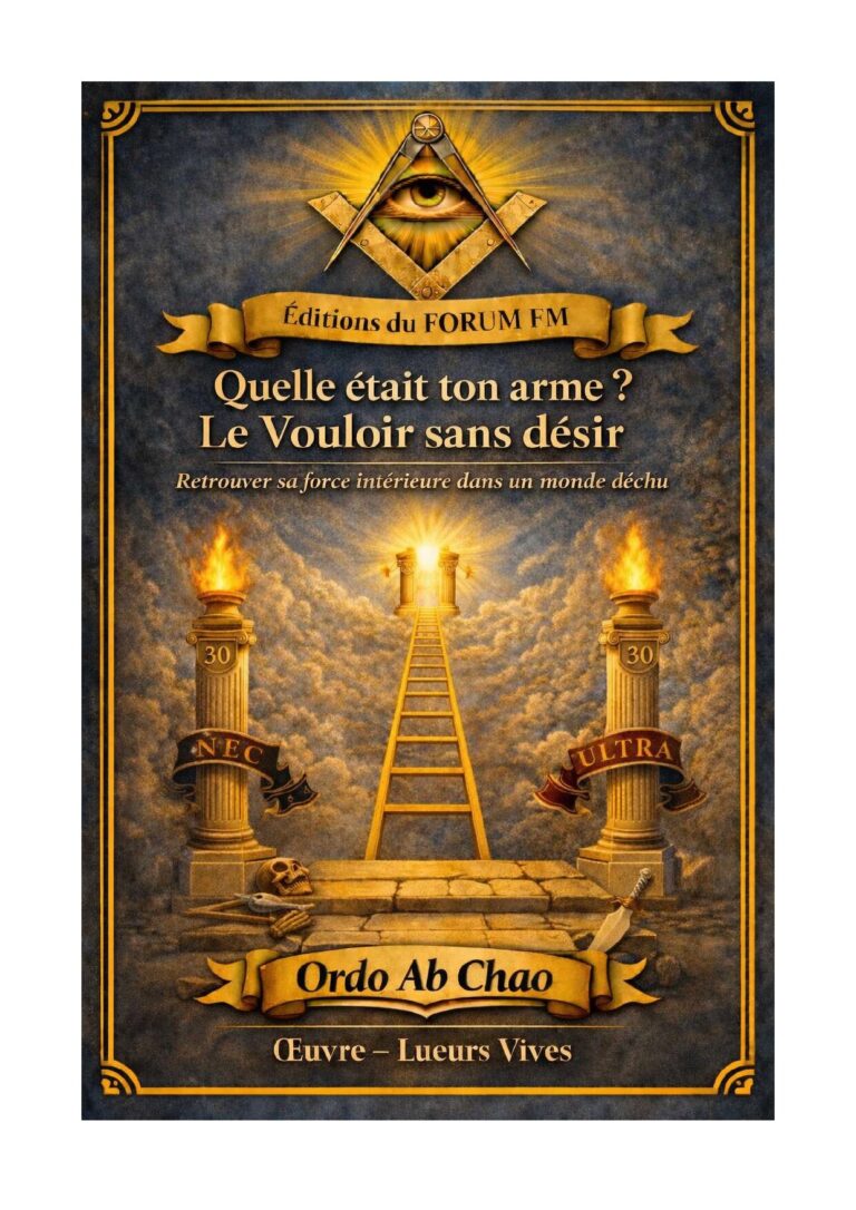 Quelle était ton arme Le Vouloir sans désir – Lueurs Vives - LV3031 - Sources pour Franc-maçon