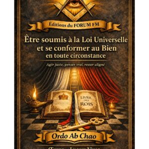 Être soumis à la Loi Universelle et se conformer au Bien en toute circonstance – Lueurs Vives - LV0498 - Sources pour Franc-maçon