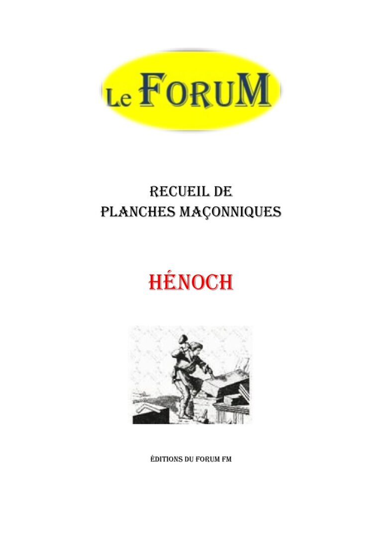 Hénoch – Recueil - RP1312 - Sources pour Franc-maçon