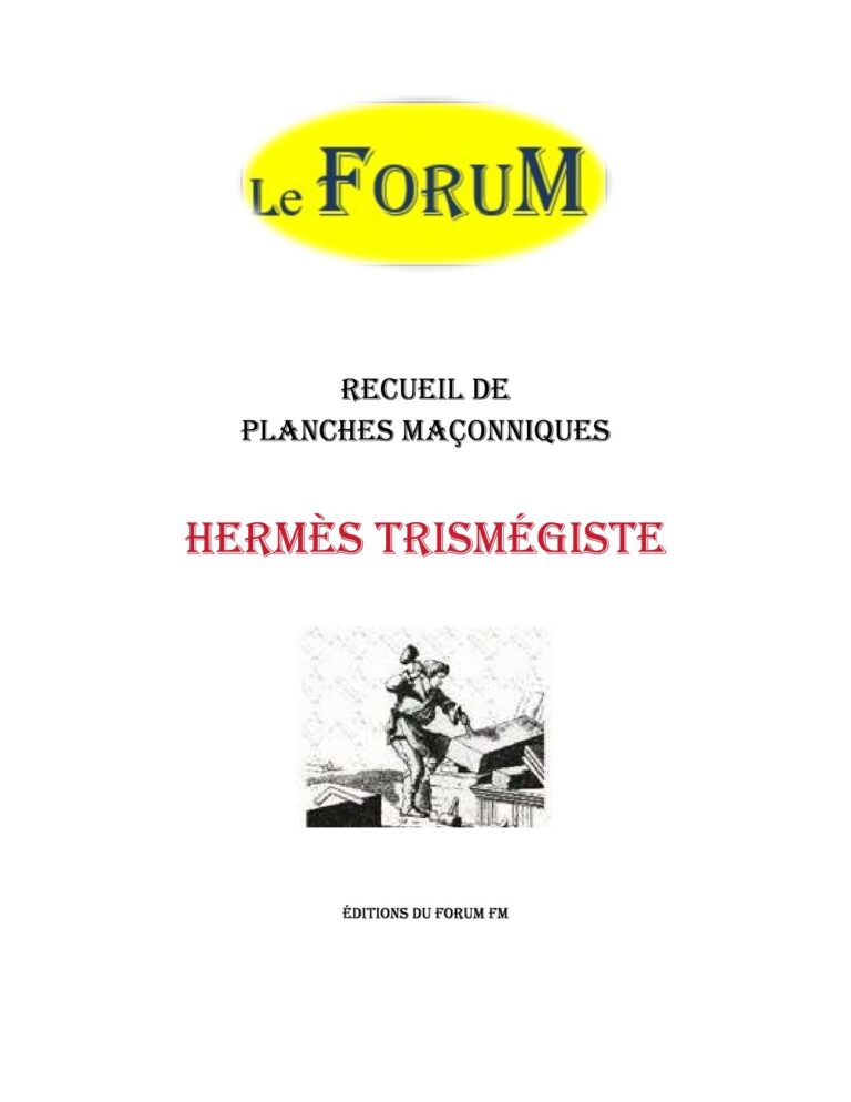 Hermès Trismégiste – Recueil - RP3036 - Sources pour Franc-maçon