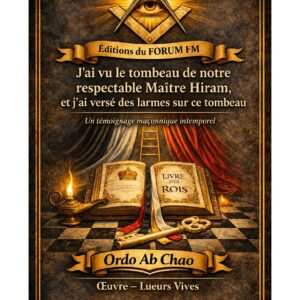 J'ai vu le tombeau de notre respectable Maître Hiram, et j'ai versé des larmes sur ce tombeau – Lueurs Vives - LV042M - Sources pour Franc-maçon