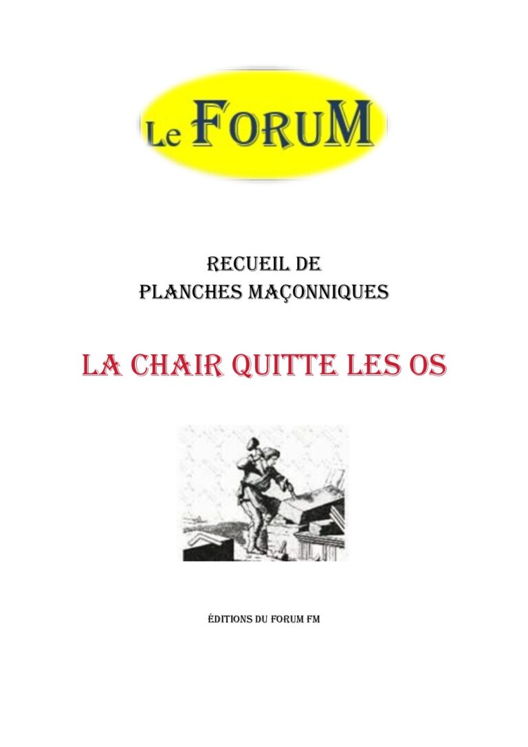 La Chair quitte les os – Recueil - RP0345 - Sources pour Franc-maçon