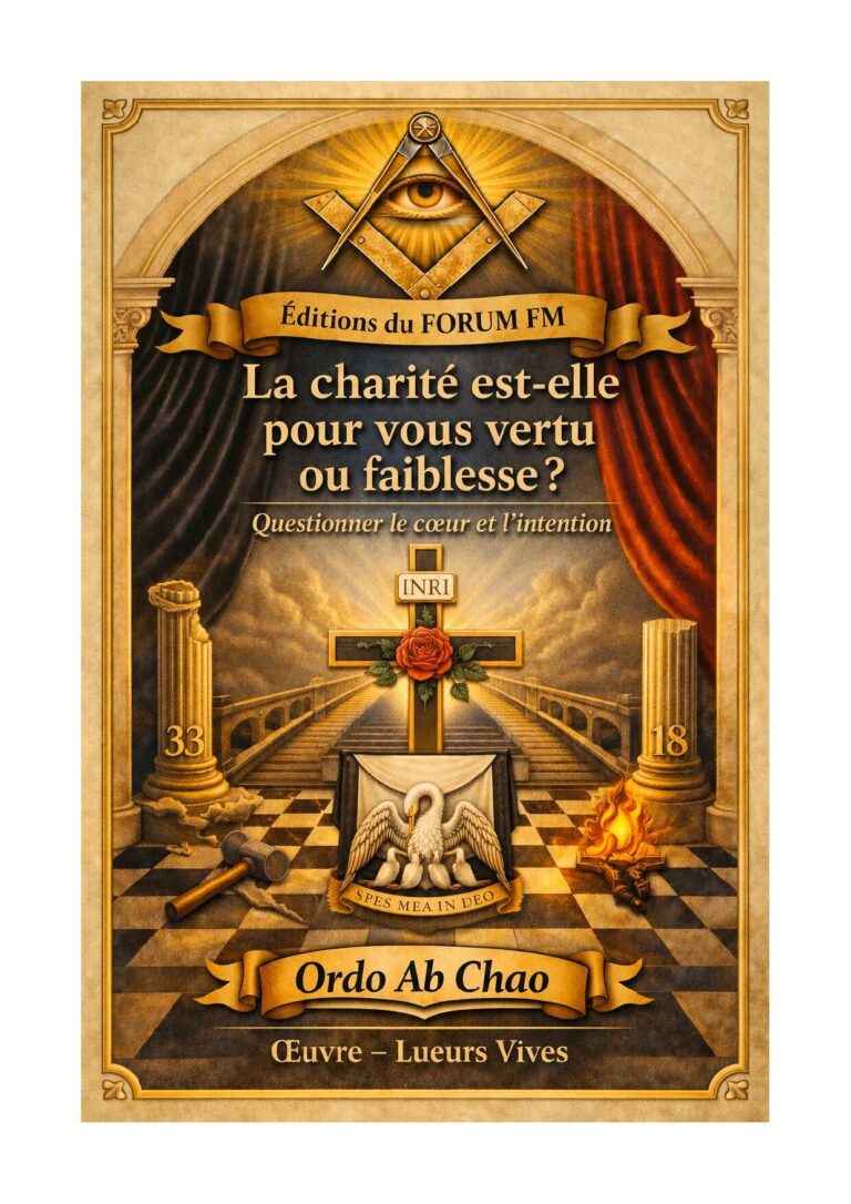 La charité est-elle pour vous vertu ou faiblesse ? – Lueurs Vives - LV1887 - Sources pour Franc-maçon