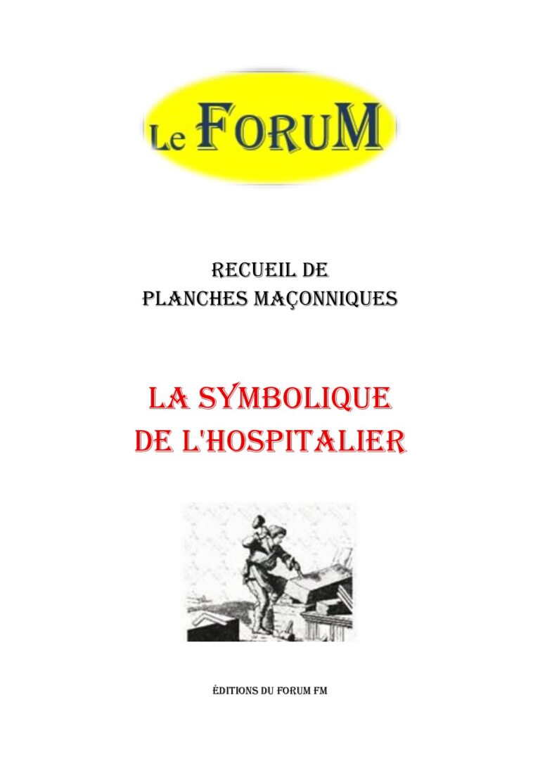 La symbolique de l'hospitalier – Recueil - RP013R - Sources pour Franc-maçon