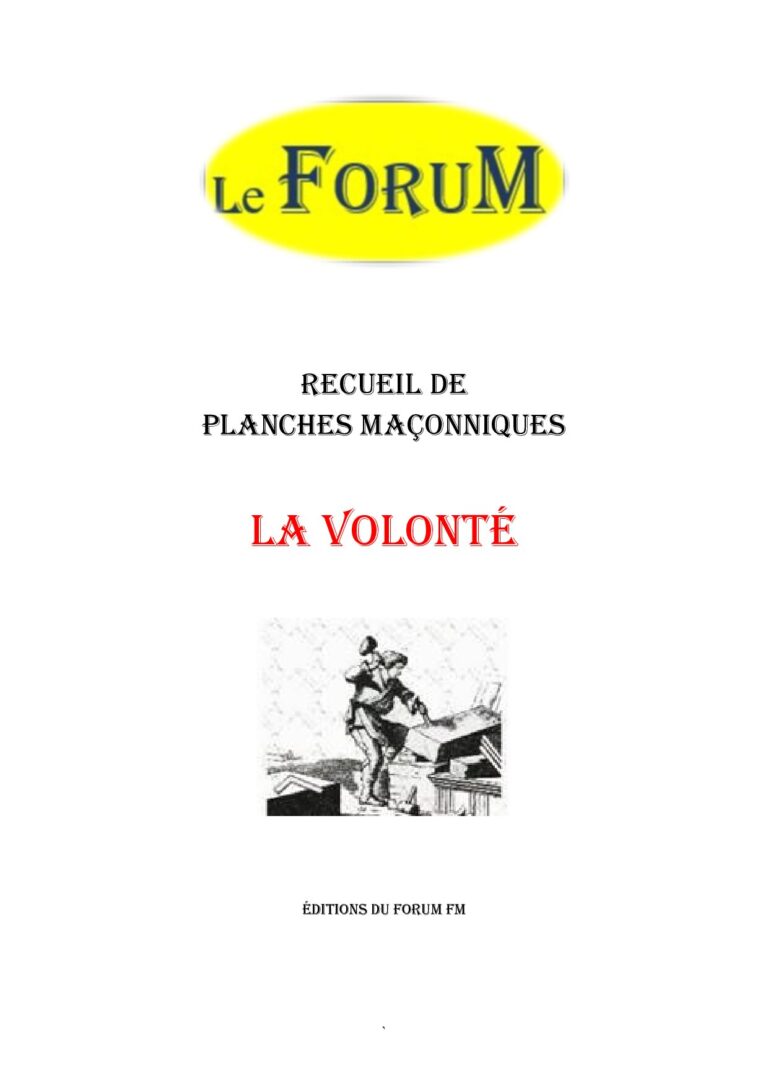 La Volonté – Recueil - RP04A2 - Sources pour Franc-maçon