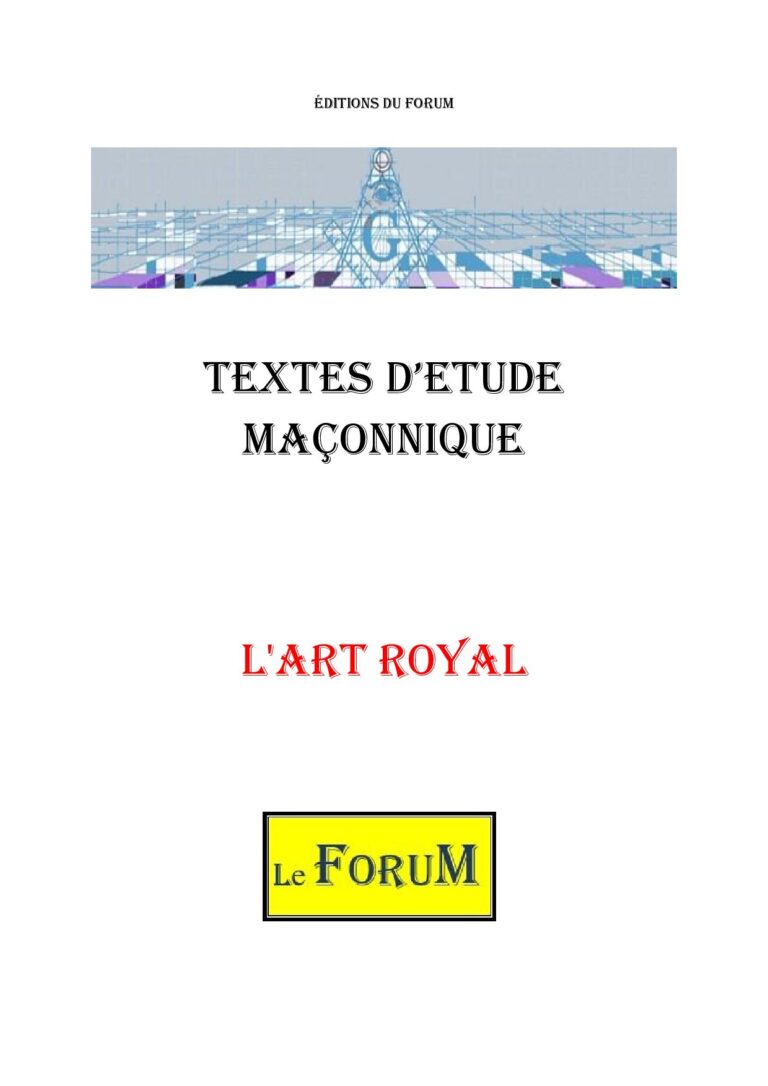 L'Art Royal – Corpus - CM03AA - Sources pour Franc-maçon