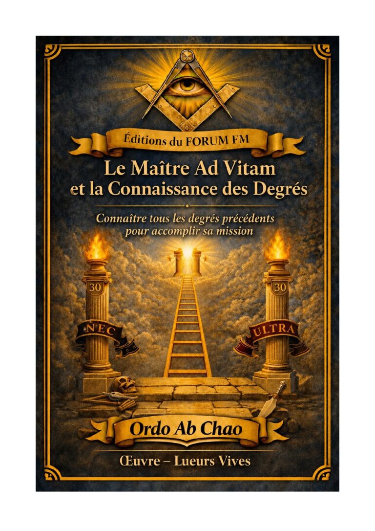 Le Maître Ad Vitam et la Connaissance des Degrés – Lueurs Vives - LV3051 - Sources pour Franc-maçon