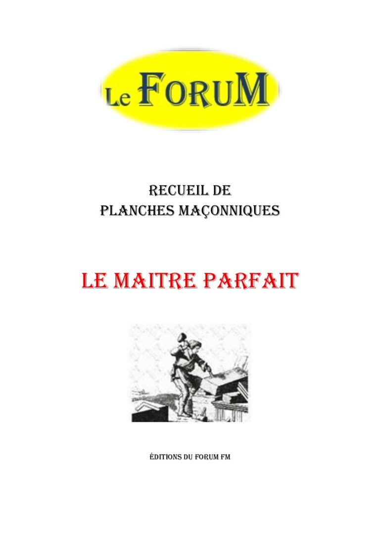 Le Maitre Parfait – 2 – Recueil - RP0501-2 - Sources pour Franc-maçon