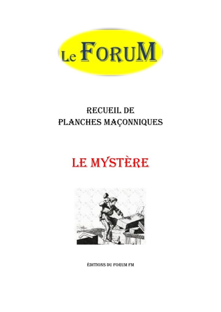 Le Mystère – Recueil - RP3054 - Sources pour Franc-maçon