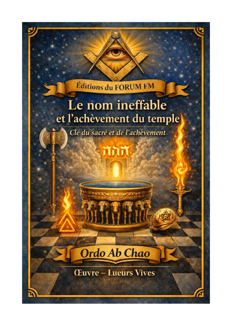 Le nom ineffable et l'achèvement du temple – Lueurs Vives - LV1414 - Sources pour Franc-maçon