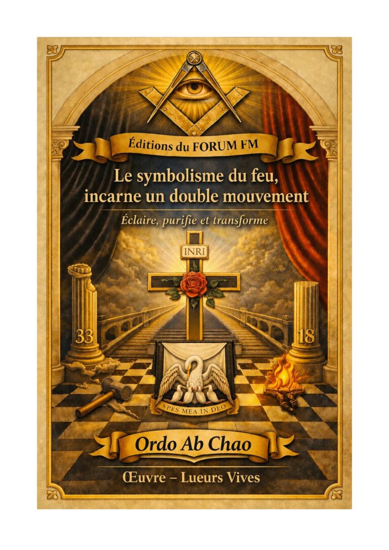 Le symbolisme du feu, incarne un double mouvement – Lueurs Vives - LV1856 - Sources pour Franc-maçon