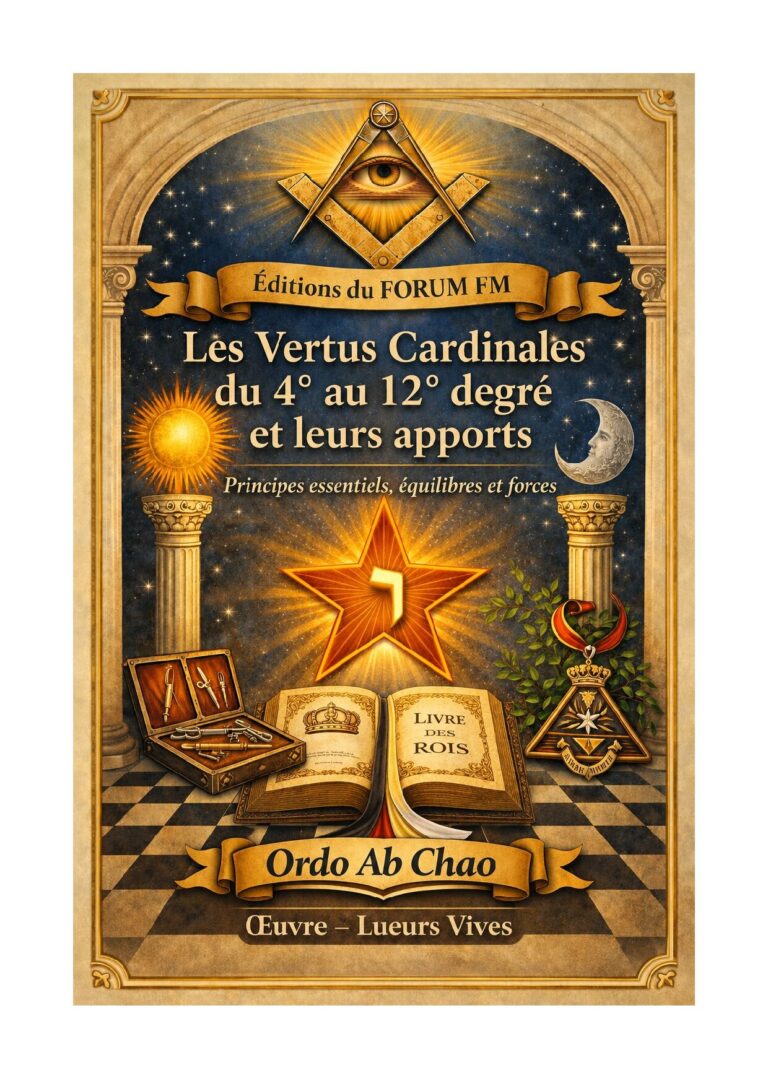 Les Vertus Cardinales du 4ème au 12ème degré et leurs apports – Lueurs Vives - LV1254 - Sources pour Franc-maçon