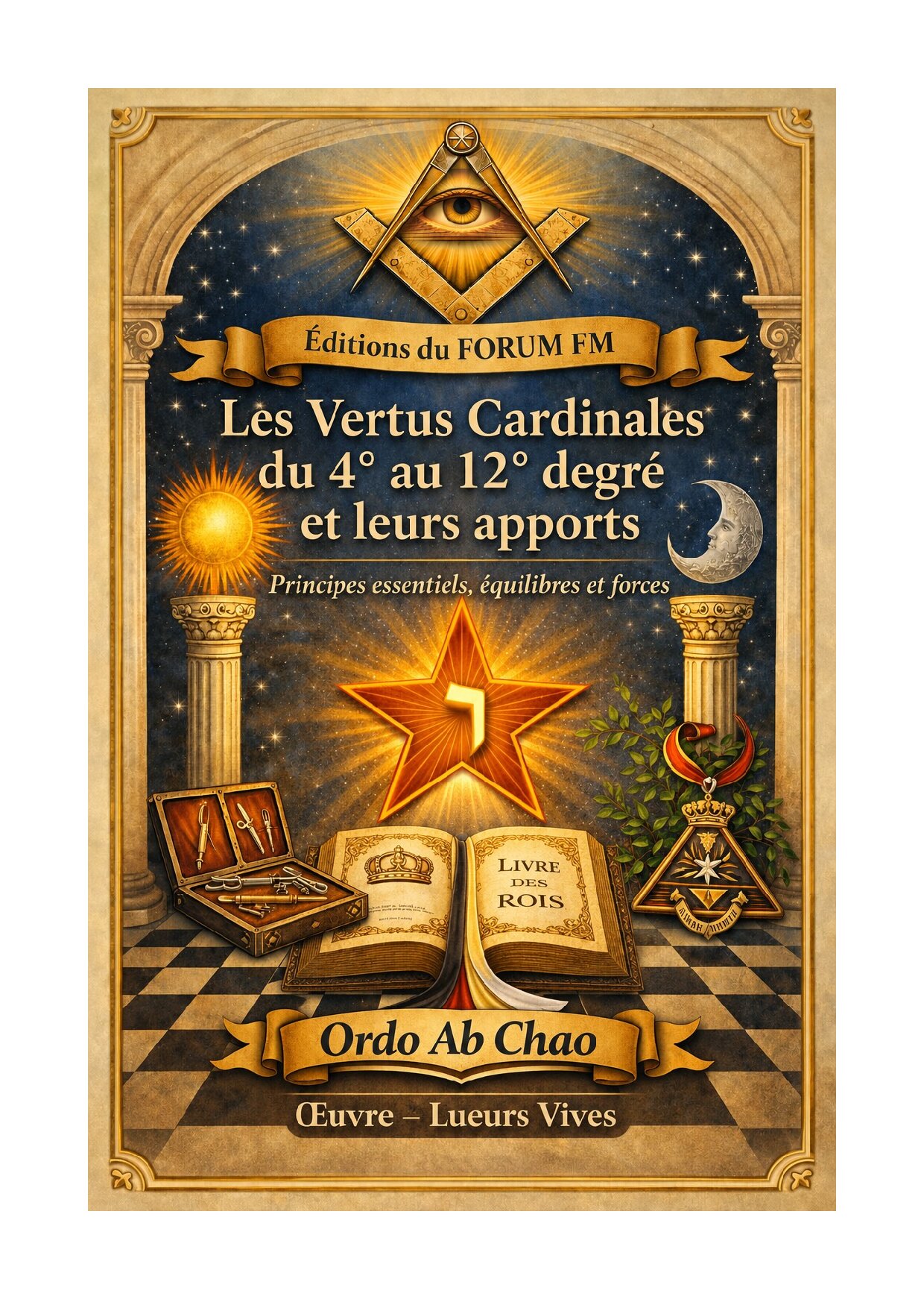 Les Vertus Cardinales du 4ème au 12ème degré et leurs apports – Lueurs Vives - LV1254 - Sources pour Franc-maçon