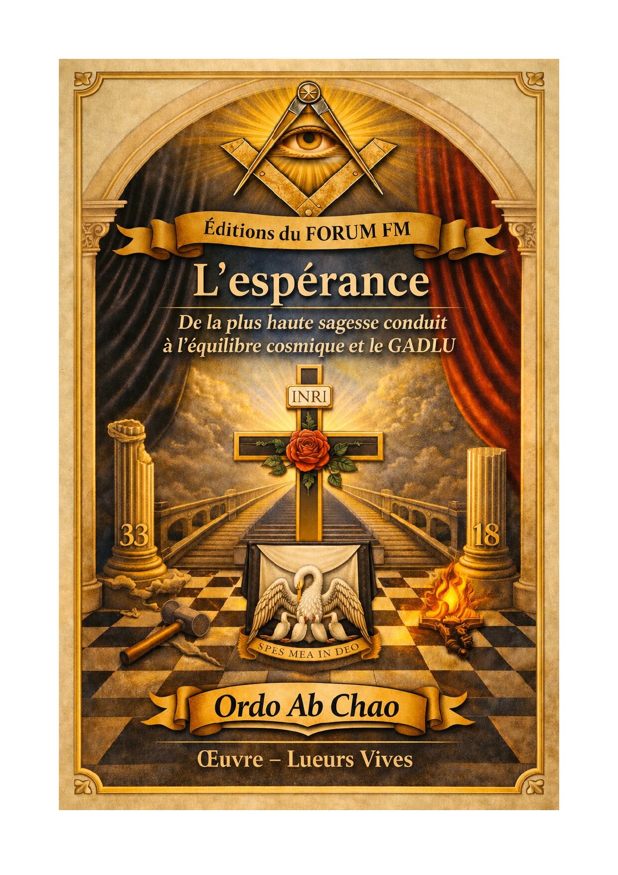 L'espérance, de la plus haute sagesse conduit à l'équilibre cosmique et le GADLU – Lueurs Vives - LV1875 - Sources pour Franc-maçon