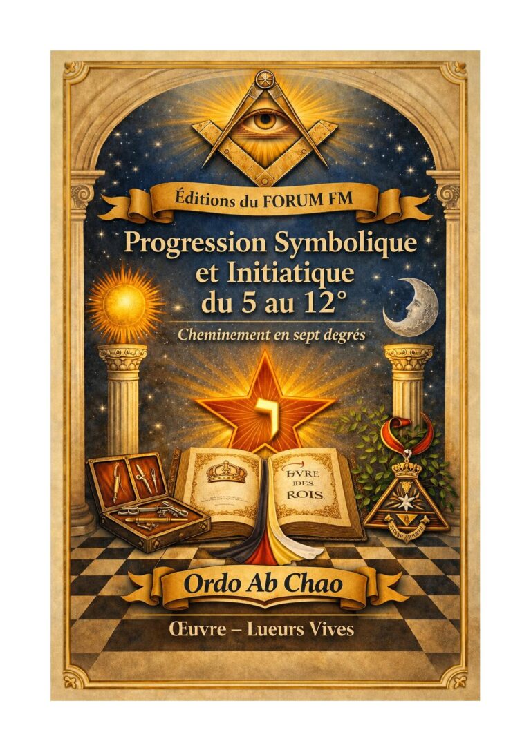 Progression Symbolique et Initiatique du 5 au 12° – Lueurs Vives - LV1219 - Sources pour Franc-maçon