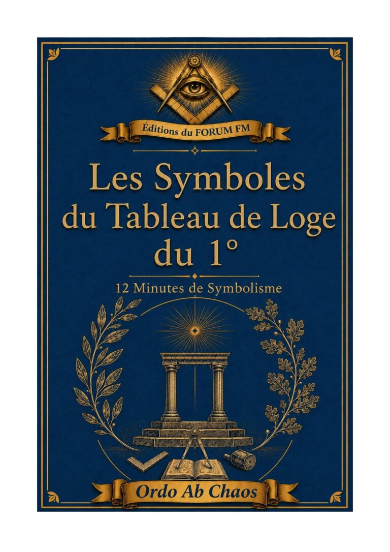 Symboles du Tableau de Loge – 12 Minutes de Symbolisme au 1° – Volume 3/9 - BI01M3 - Sources pour Franc-maçon