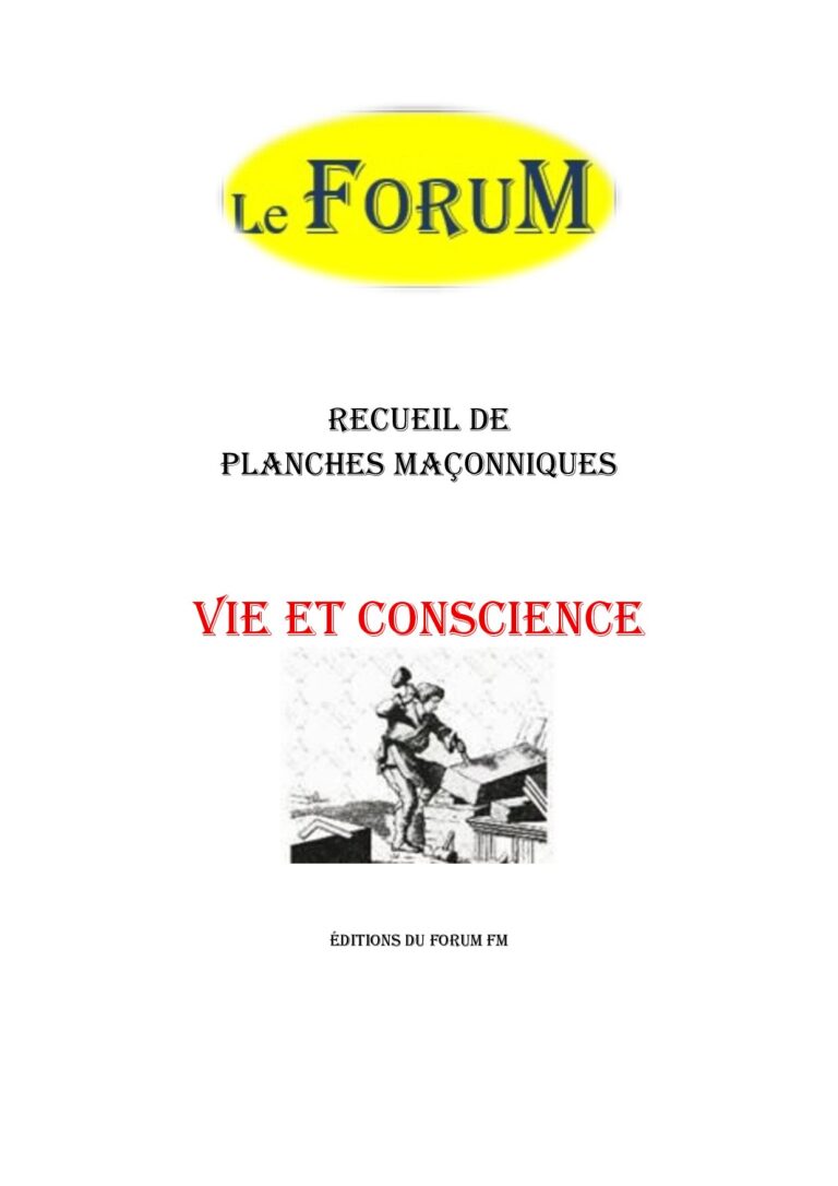 Vie et conscience – Recueil - RP0483 - Sources pour Franc-maçon