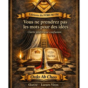 Vous ne prendrez pas les mots pour des idées – Lueurs Vives - LV0442 - Sources pour Franc-maçon