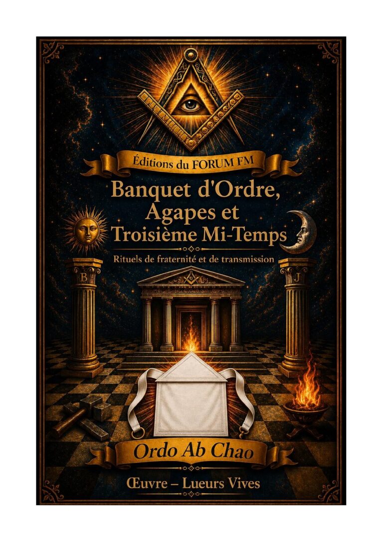 Banquet d'Ordre, Agapes et Troisième Mi-Temps – Lueurs Vives - LV012R - Sources pour Franc-maçon