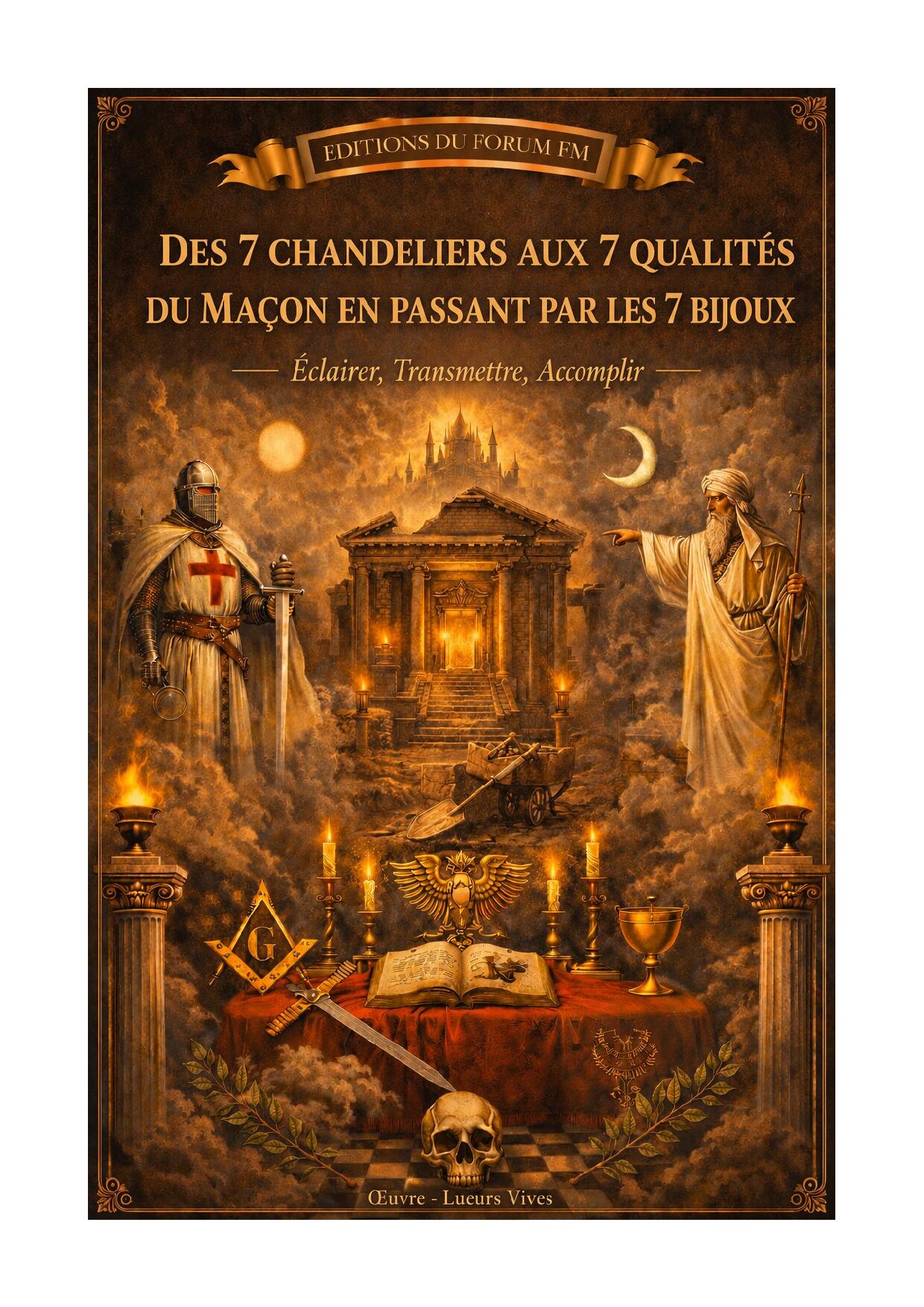Des 7 chandeliers aux 7 qualités du Maçon en passant par les 7 bijoux – Lueurs Vives - LV1709 - Sources pour Franc-maçon