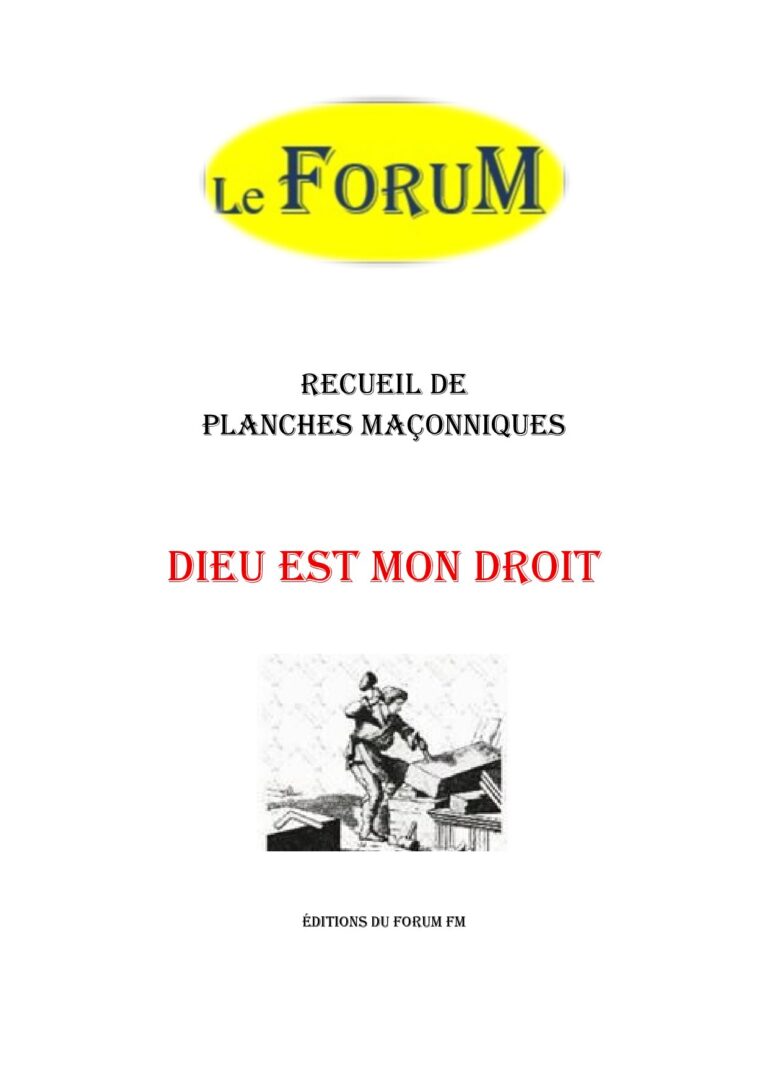 Dieu est mon droit – Recueil - RP042R - Sources pour Franc-maçon