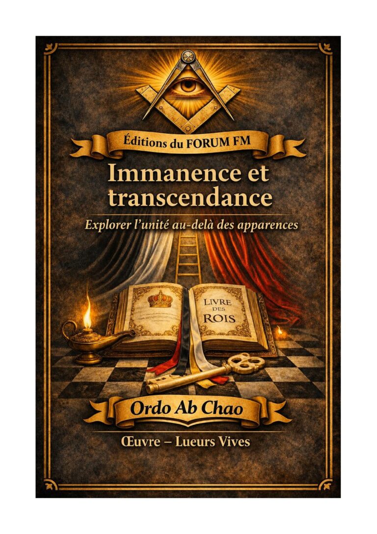 Immanence et transcendance – Lueurs Vives - LV0485 - Sources pour Franc-maçon