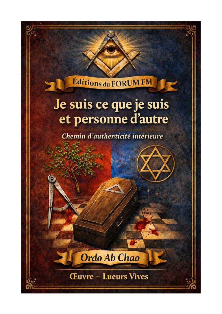 Je suis ce que je suis et personne d'autre – Lueurs Vives - LV0363 - Sources pour Franc-maçon